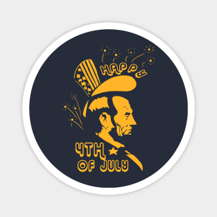 Abe 4th of July Design 2 Magnet